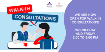 Walk-in consultations are now open!