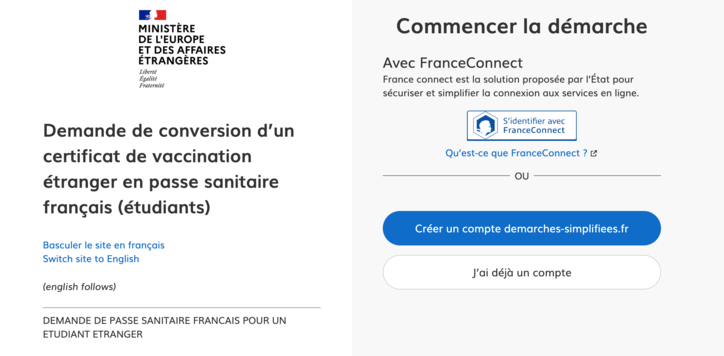 202110 conversion pass sanitaire online